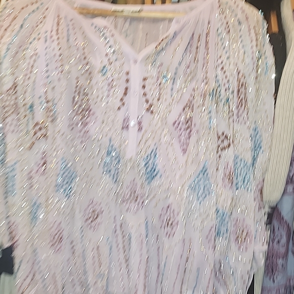 Antik Batik Pink Embellished Blouse - Picture 9 of 10